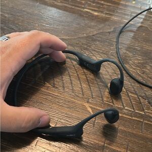 Black Open-Ear Wireless Headphones